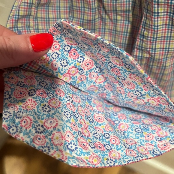 Tailorbyrd Men's Multicolor Checkered Shirt, size M, EUC, pastel, colorful - Picture 3 of 7